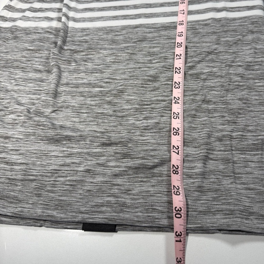 Atlas Premier Mens Grey Space Dye Striped Golf Polo Shirt Size Large NWT‎ - Picture 10 of 12